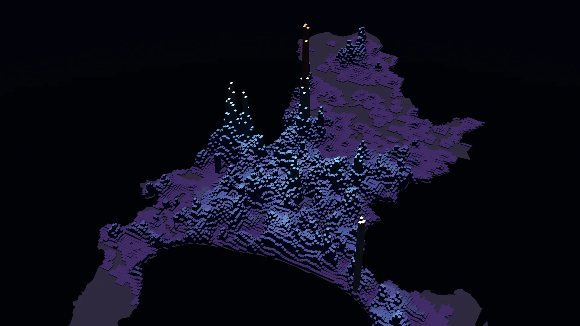 Label-free VIIRS night-light render for Cape Town